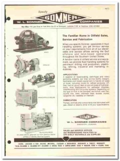 W L Somner Company 1974 vintage oil gas catalog oilfield equipment