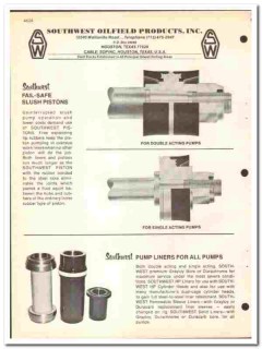 Southwest Oilfield Products Inc 1974 vintage oil gas catalog equipment Southwest Oilfield Products Inc 1974 vintage oil gas catalog equipment