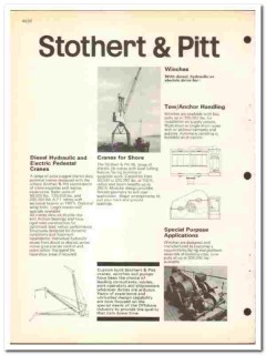 Stothert Pitt LTD 1974 vintage oil gas catalog oilfield pumps cranes Stothert Pitt LTD 1974 vintage oil gas catalog oilfield pumps cranes