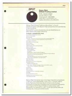 Stone-Platt Oilfield Trading LTD 1974 vintage oil catalog equipment Stone-Platt Oilfield Trading LTD 1974 vintage oil catalog equipment