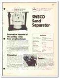Sweco Inc 1974 vintage oil gas catalog oilfield Sand Separator Sweco Inc 1974 vintage oil gas catalog oilfield Sand Separator