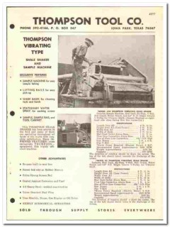 Thompson Tool Company 1974 vintage oil catalog oilfield Shale Shaker Thompson Tool Company 1974 vintage oil catalog oilfield Shale Shaker
