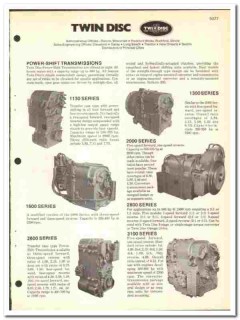 Twin Disc Inc 1974 vintage oil gas catalog oilfield Power Transmission Twin Disc Inc 1974 vintage oil gas catalog oilfield Power Transmission