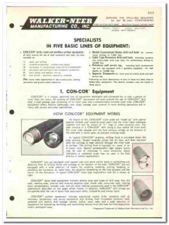 Walker-Neer Mfg Company 1974 vintage oil gas catalog oilfield CON-COR