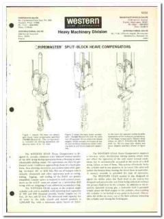 Western Gear Corp 1974 vintage oil gas catalog oilfield Pipemaster Western Gear Corp 1974 vintage oil gas catalog oilfield Pipemaster
