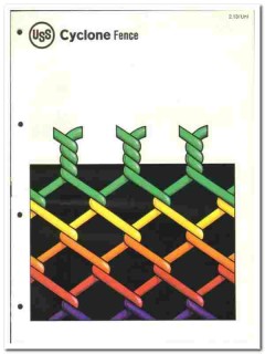 United States Steel Corp 1976 vintage fence catalog Cyclone chain link United States Steel Corp 1976 vintage fence catalog Cyclone chain link