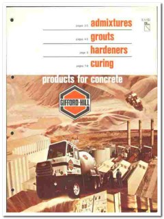 Gifford-Hill Company 1976 vintage concrete catalog admixtures grouts
