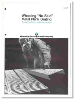Wheeling Corrugating Company 1976 vintage catalog metal plank grating