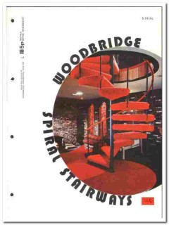 Woodbridge Ornamental Iron Company 1976 vintage steel stairway catalog