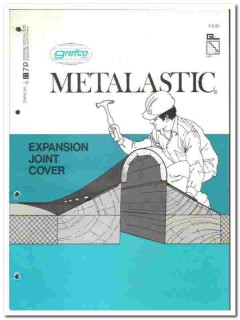 Grefco Inc 1976 vintage roof catalog Metalastic expansion joint covers