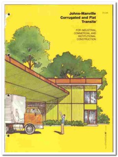 Johns-Manville 1976 vintage roofing catalog Transite asbestos panels Johns-Manville 1976 vintage roofing catalog Transite asbestos panels