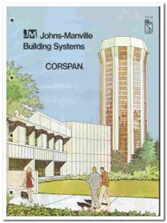 Johns-Manville 1976 vintage wall catalog Corspan building panels Johns-Manville 1976 vintage wall catalog Corspan building panels