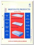 Bristol Fiberlite Industries 1976 vintage roofing catalog Skylight