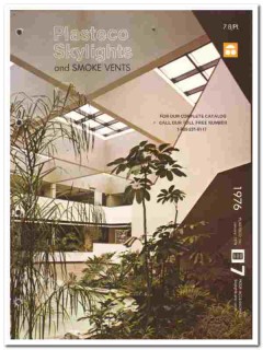 Plasteco Inc 1976 vintage roofing catalog Skylights custom structural Plasteco Inc 1976 vintage roofing catalog Skylights custom structural