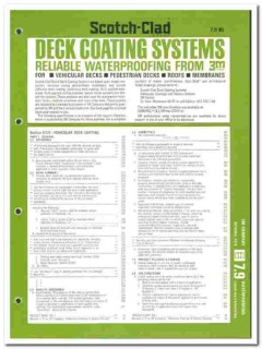 3M Company 1976 vintage catalog waterproofing deck coating systems 3M Company 1976 vintage catalog waterproofing deck coating systems