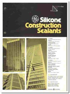 General Electric Company 1976 vintage paint catalog Silicone Sealants General Electric Company 1976 vintage paint catalog Silicone Sealants