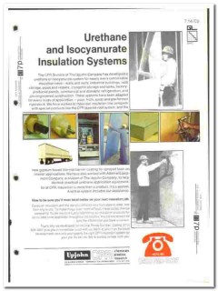 Upjohn Company 1976 vintage insulation catalog Urethane Isocyanurate