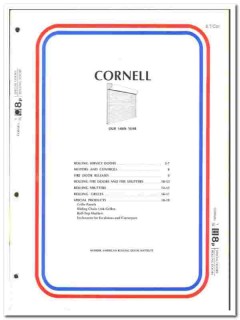 Cornell Iron Works Inc 1976 vintage door catalog Rolling Service fire Cornell Iron Works Inc 1976 vintage door catalog Rolling Service fire