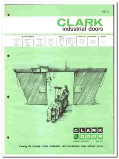 Clark Door Company 1976 vintage catalog Industrial sliding bifold Clark Door Company 1976 vintage catalog Industrial sliding bifold