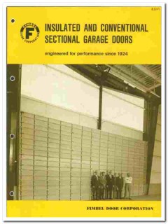 Fimbel Door Corp 1976 vintage catalog insulated sectional garage Fimbel Door Corp 1976 vintage catalog insulated sectional garage