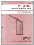 Clark Door Company 1976 vintage catalog Industrial acoustical noise