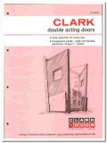 Clark Door Company 1976 vintage catalog double acting Aldoor Durador