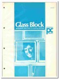 Pittsburgh Corning Corp 1976 vintage glass catalog block replacement