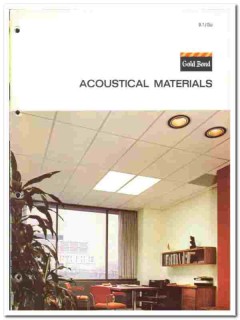 National Gypsum Company 1976 vintage ceiling tile catalog Gold Bond National Gypsum Company 1976 vintage ceiling tile catalog Gold Bond