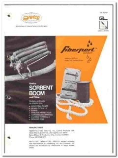 Grefco Inc 1976 vintage industrial catalog Sorbent Products