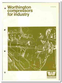 Worthington Compressors Inc 1976 vintage industrial catalog Worthington Compressors Inc 1976 vintage industrial catalog