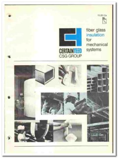 Certain-Teed Products Corp 1976 vintage insulation catalog Fiber Glass