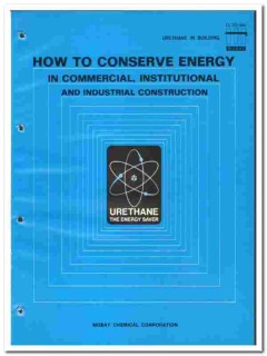 Mobay Chemical Corp 1976 vintage insulation catalog Urethane Mobay Chemical Corp 1976 vintage insulation catalog Urethane