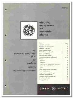 General Electric Company 1976 vintage catalog Industrial Plants