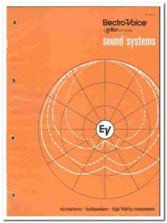 Electro-Voice Inc 1976 vintage catalog Sound Systems microphones