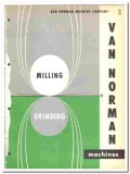 Van Norman Machine Company 1957 vintage industrial catalog milling