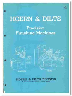 New Britain Machine Company 1957 vintage catalog Hoern Dilts finishing