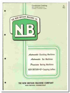 New Britain Machine Company 1957 vintage industrial catalog chucking