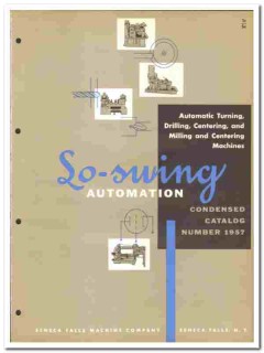 Seneca Falls Machine Company 1957 vintage industrial catalog Lo-swing