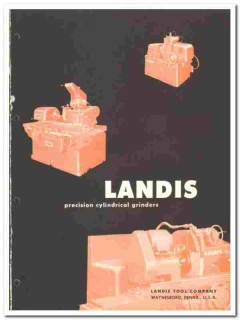 Landis Tool Company 1957 vintage industrial catalog Grinders universal Landis Tool Company 1957 vintage industrial catalog Grinders universal