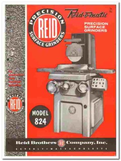 Reid Brothers Company 1957 vintage industrial catalog Surface Grinders Reid Brothers Company 1957 vintage industrial catalog Surface Grinders