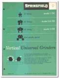 Springfield Machine Tool Company 1957 vintage catalog grinders Springfield Machine Tool Company 1957 vintage catalog grinders