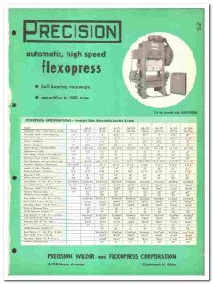 Precision Welder Flexopress Corp 1957 vintage industrial catalog