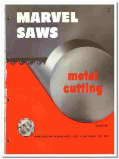 Armstrong-Blum Mfg Company 1957 vintage industrial catalog Marvel Saws
