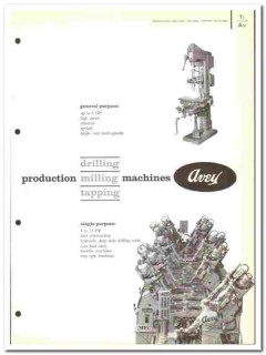 Avey Drilling Machine Company 1957 vintage industrial catalog milling