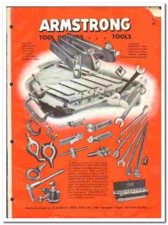 Armstrong Brothers Tool Company 1957 vintage industrial catalog holder