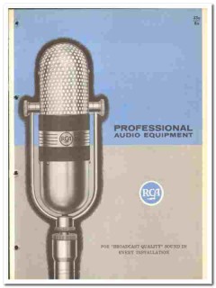 Radio Corp America 1966 vintage catalog professional audio equipment