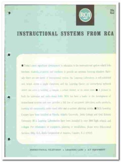 Radio Corp America 1966 vintage electrical catalog instructional RCA