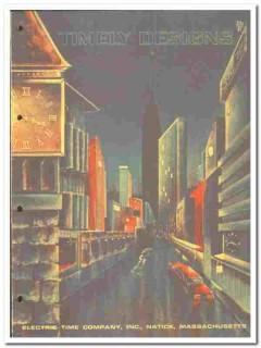 Electric Time Company 1966 vintage catalog industrial clocks