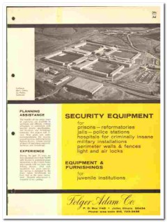 Folger Adam Company 1966 vintage jail catalog security equipment Folger Adam Company 1966 vintage jail catalog security equipment