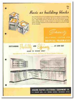 Grand Rapids Sectional Equipment Company 1966 vintage lab catalog